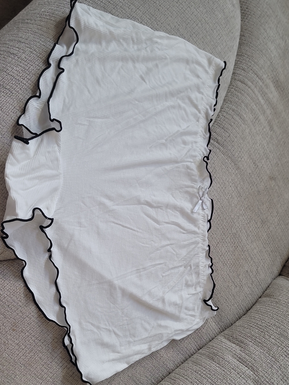 NWOT Ribbed Scallop Trim Pajama Shorts